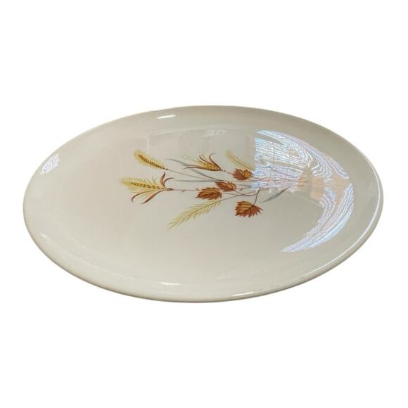 Vintage Taylor Smith & Taylor Autumn Harvest 10" Ceramic Dinner Plate MCM - Picture 6 of 8